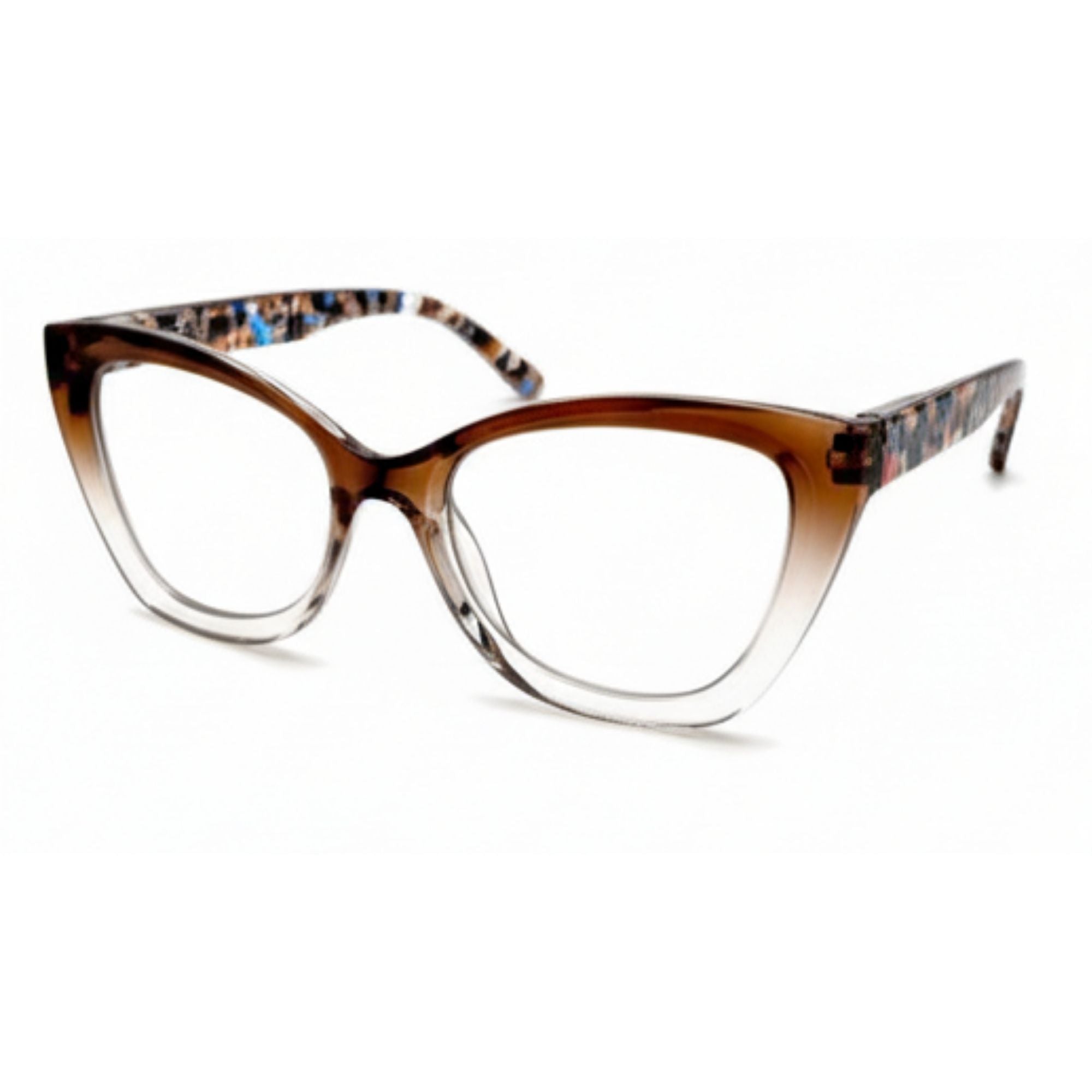 Scarlet Amber – Lentes de Lectura Presbicia para Mujer Cat-Eye Degradé