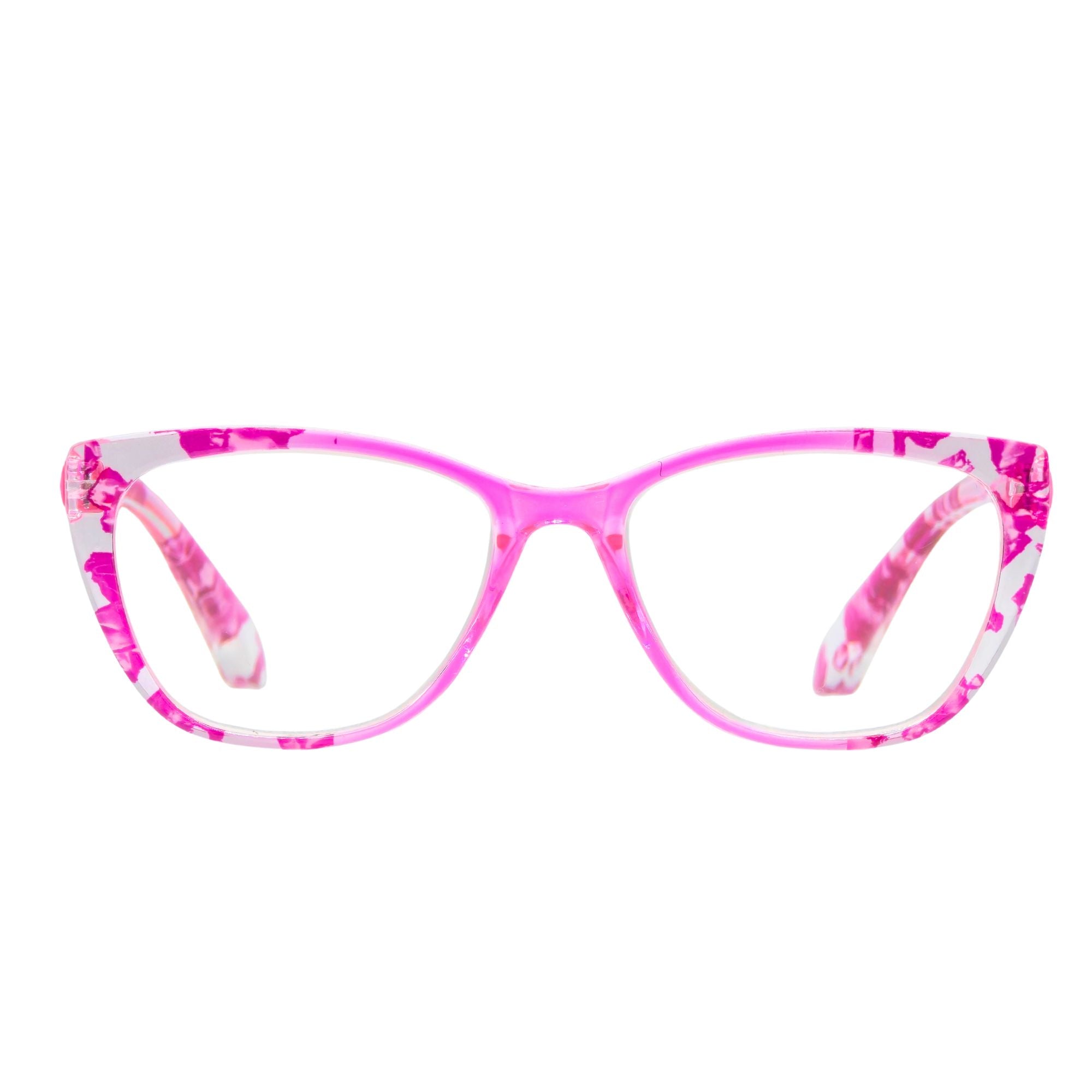 Elara Rose Marble – Lentes de Lectura Cat-Eye para Mujer con Filtro Azul