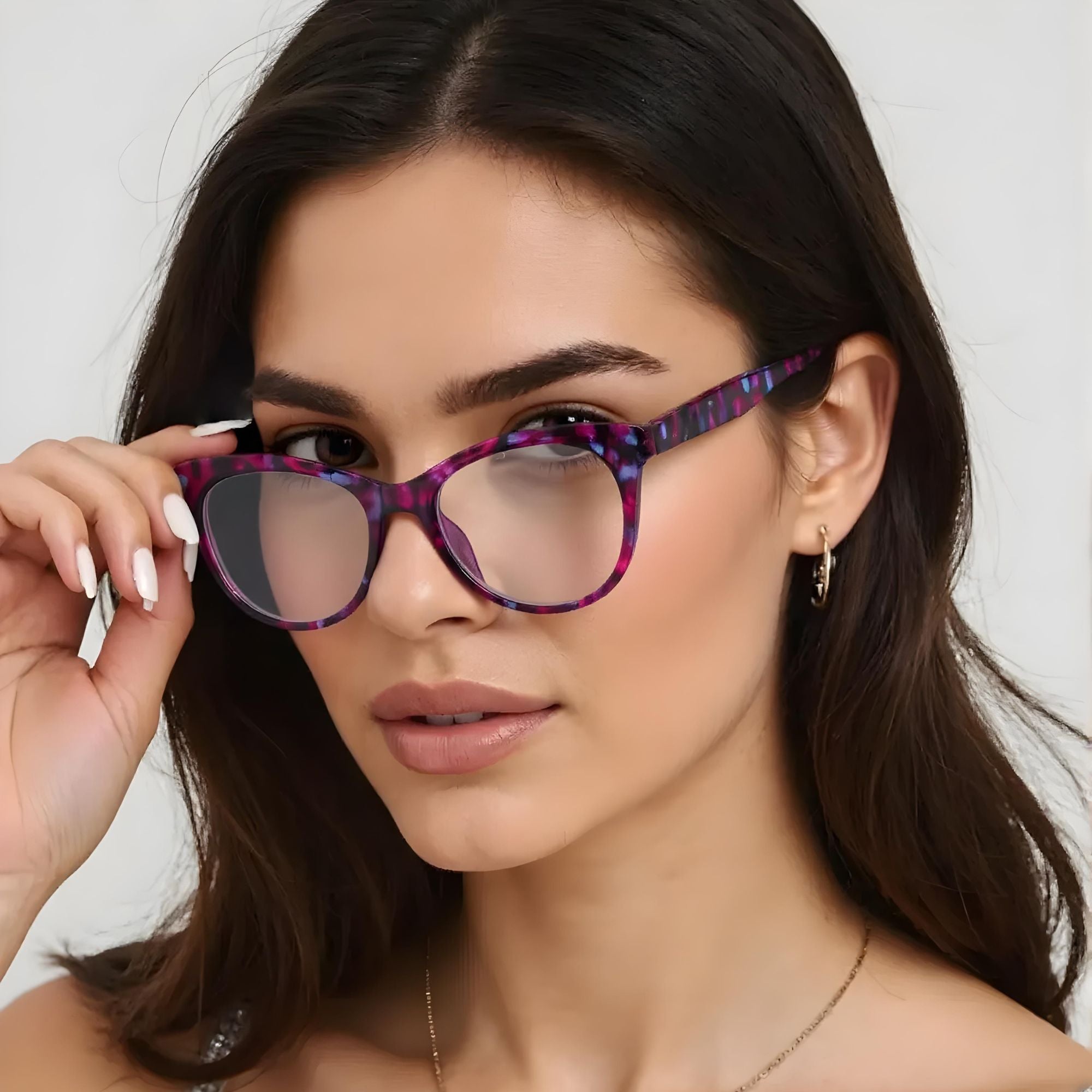Mosaic Amethyst – Lentes de Lectura Morado Multicolor para Mujer