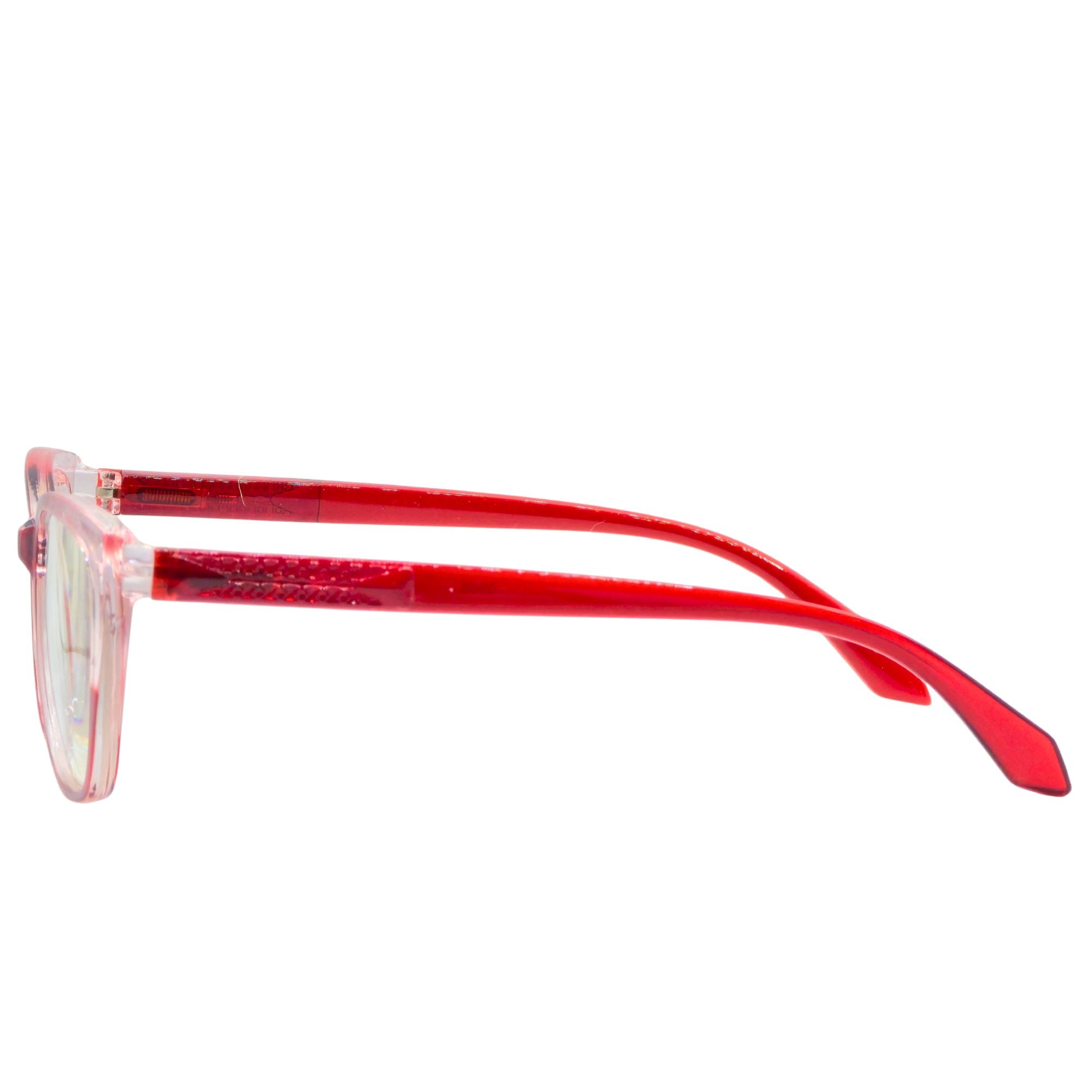 Elara Ruby Crystal – Lentes de Lectura Cat-Eye para Mujer con Filtro Azul