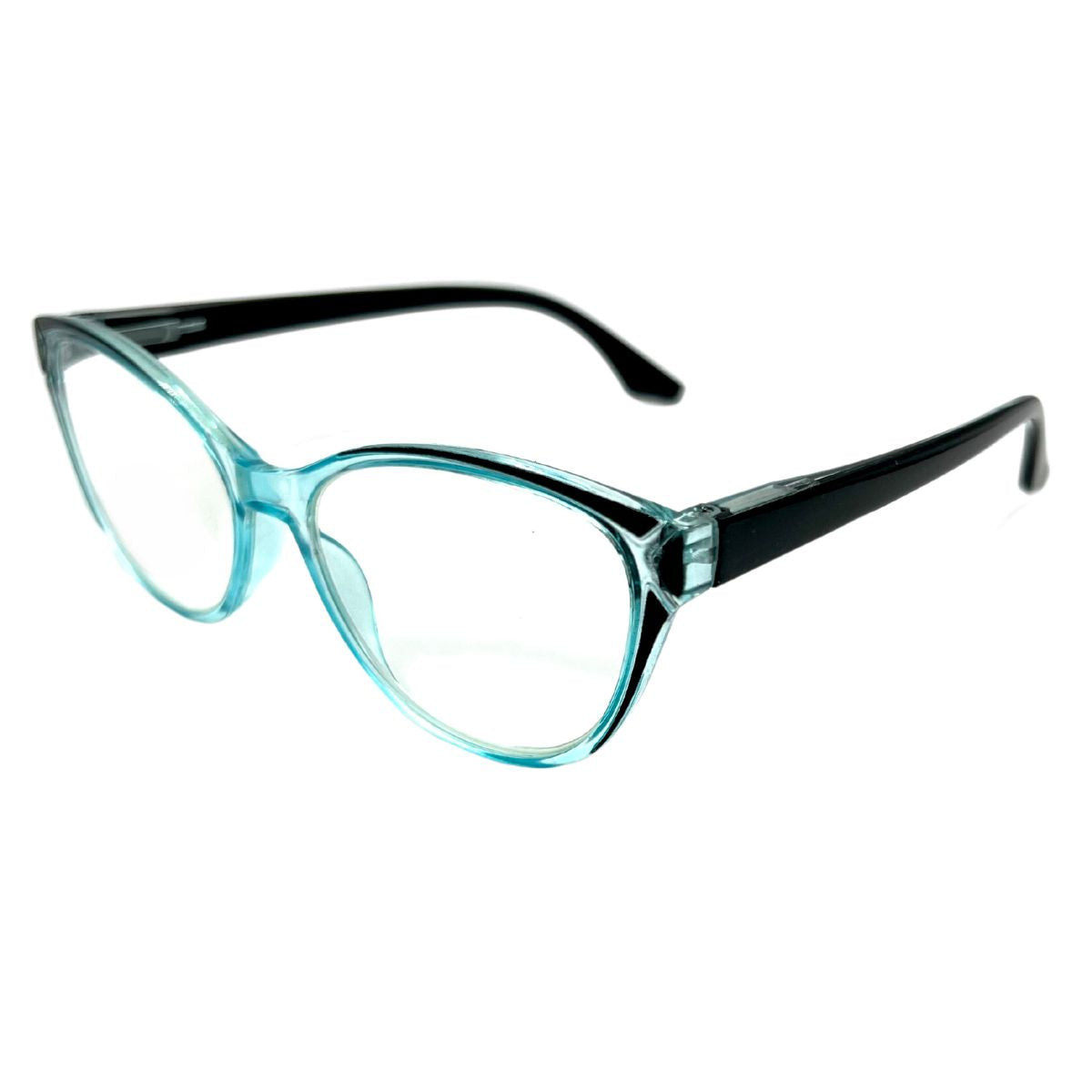 Crystaline Aqua – Lentes de Lectura Celeste Translúcido para Mujer