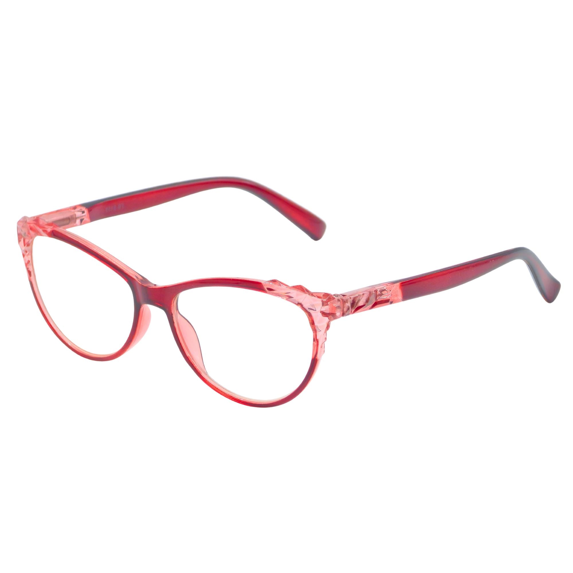 Aurora Ruby Crystal – Lentes de Lectura Rojo Translúcido para Mujer