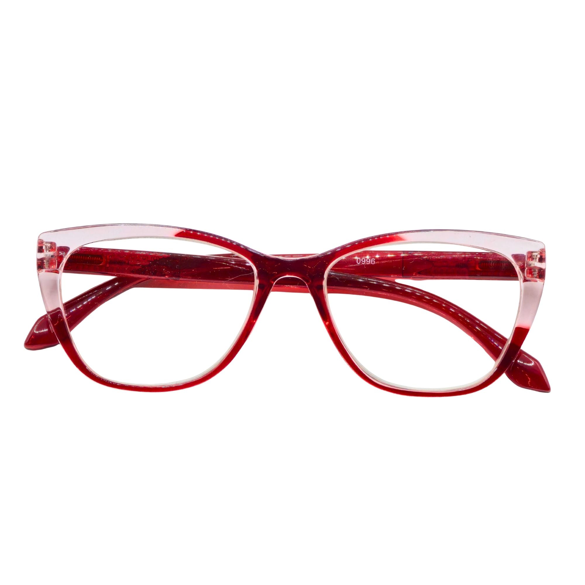 Elara Ruby Crystal – Lentes de Lectura Cat-Eye para Mujer con Filtro Azul