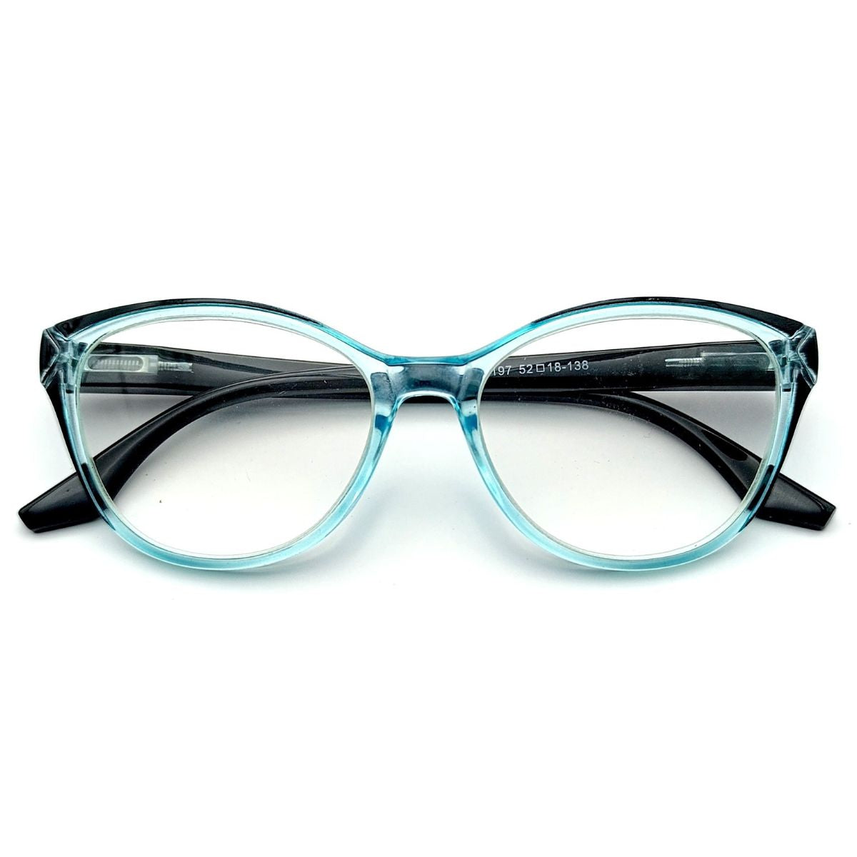 Crystaline Aqua – Lentes de Lectura Celeste Translúcido para Mujer