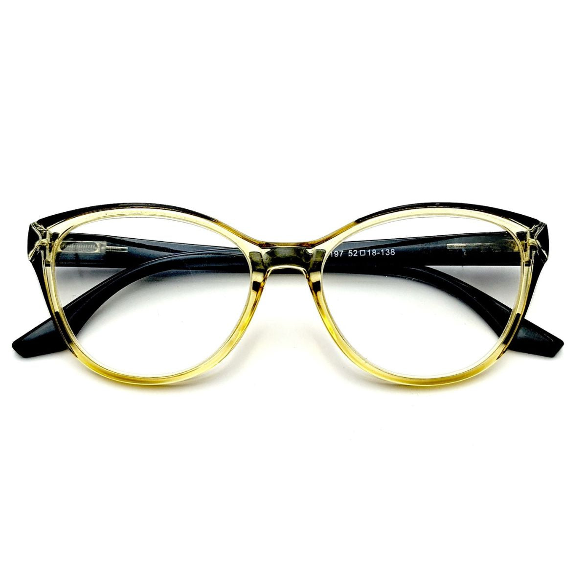 Crystaline Honey – Lentes de Lectura Amarillo Translúcido para Mujer