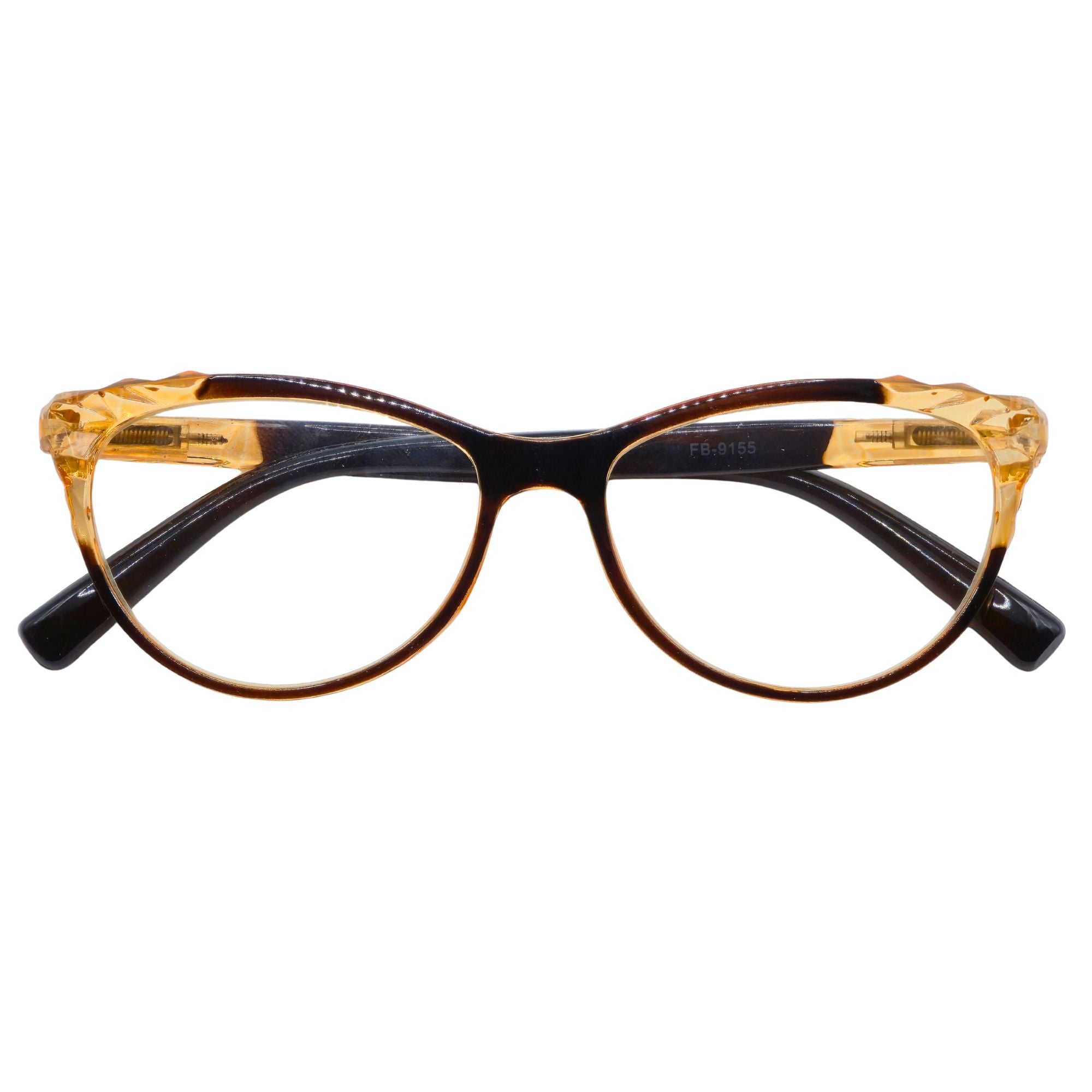 Aurora Amber Crystal – Lentes de Lectura Ámbar Translúcido para Mujer