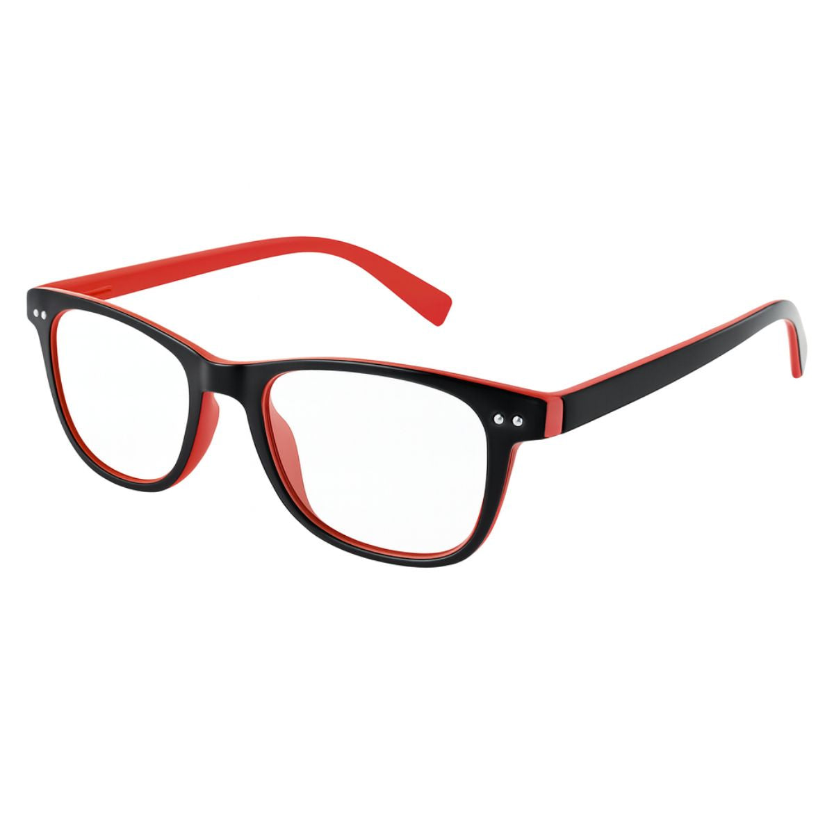 Vector Crimson – Lentes de Lectura Negro/Rojo para Hombre