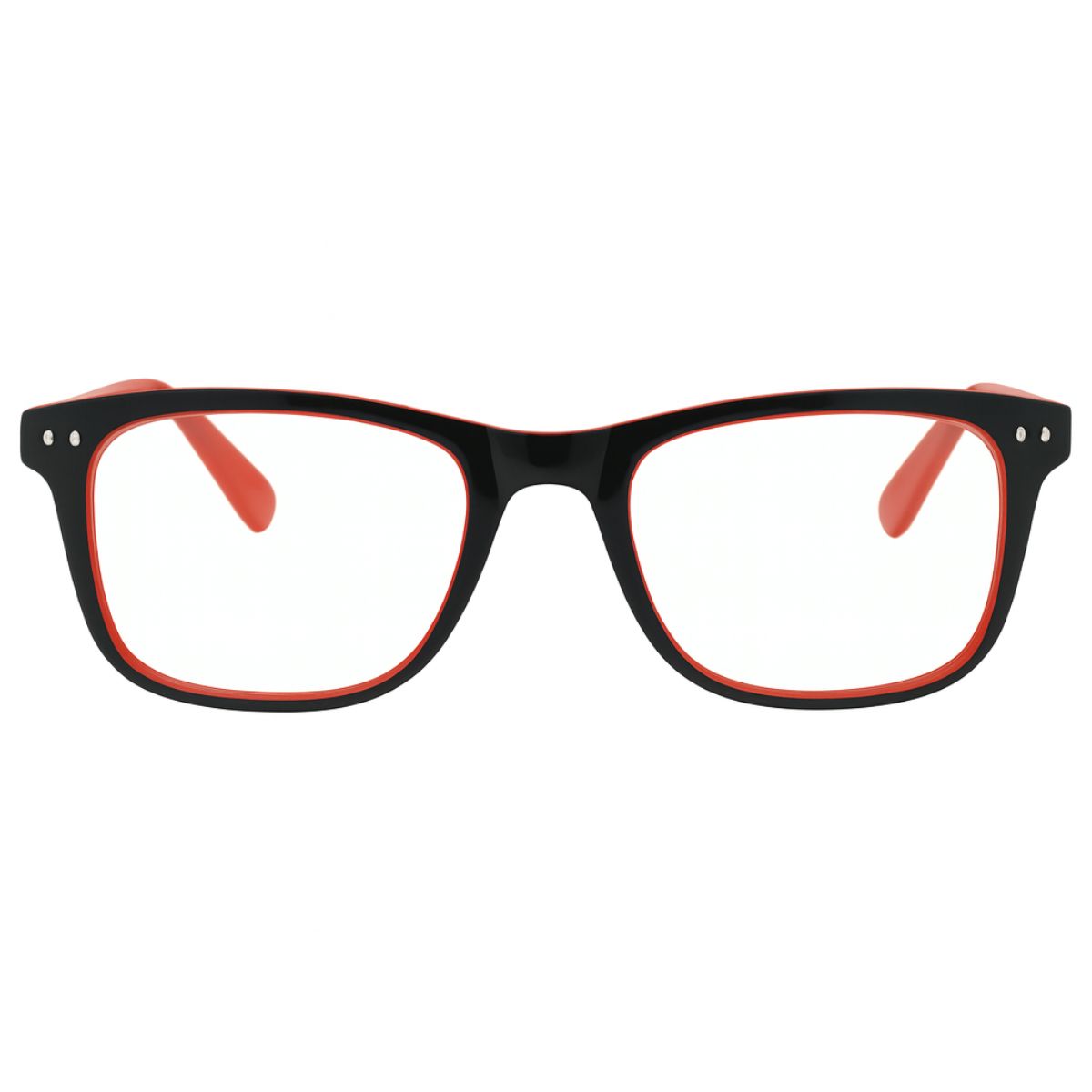 Vector Crimson – Lentes de Lectura Negro/Rojo para Hombre