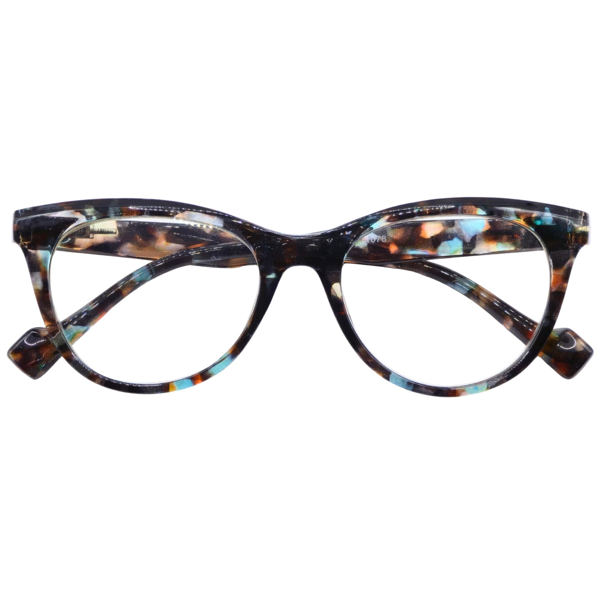 Mosaic Nocturne – Lentes de Lectura Multicolor Oscuro para Mujer