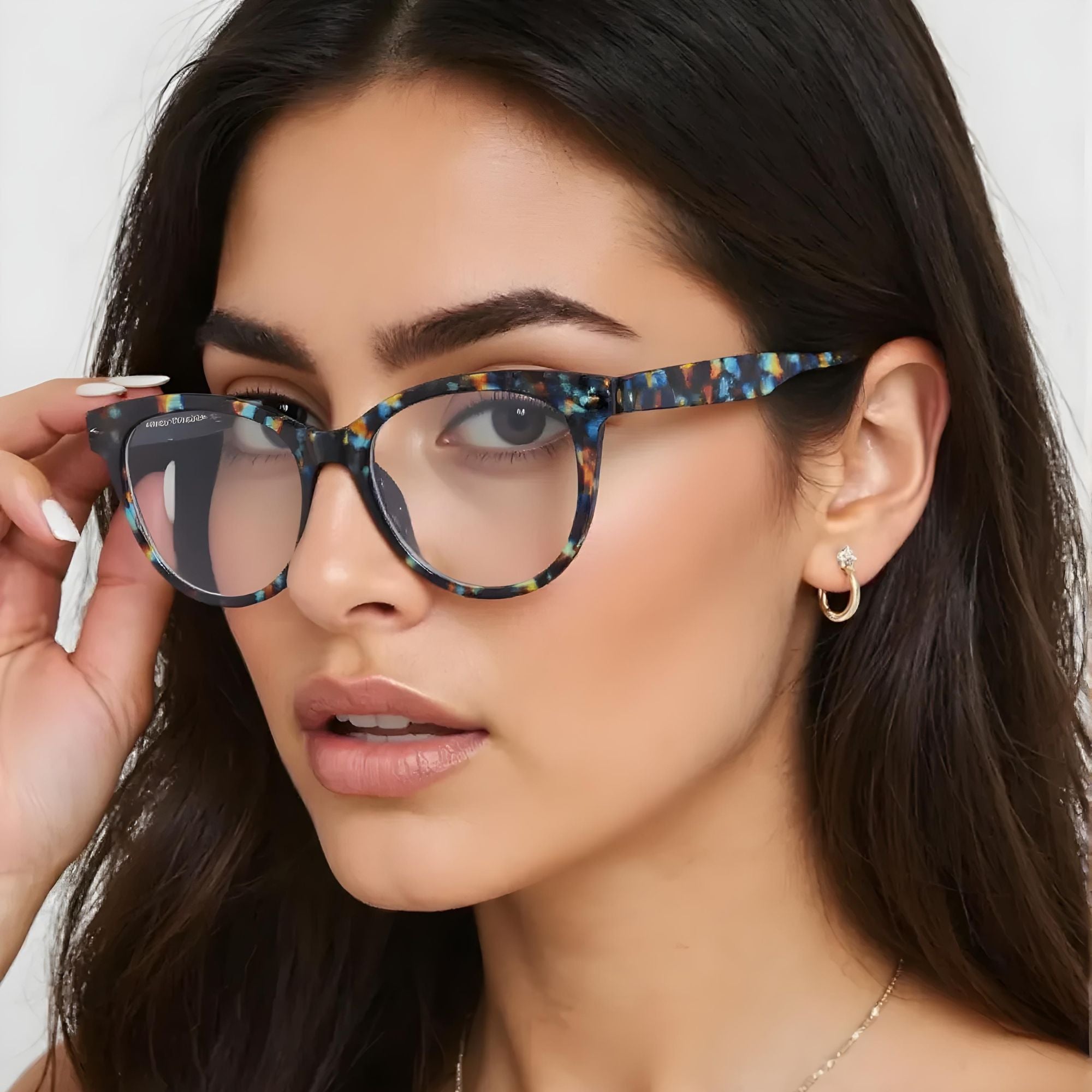 Mosaic Nocturne – Lentes de Lectura Multicolor Oscuro para Mujer