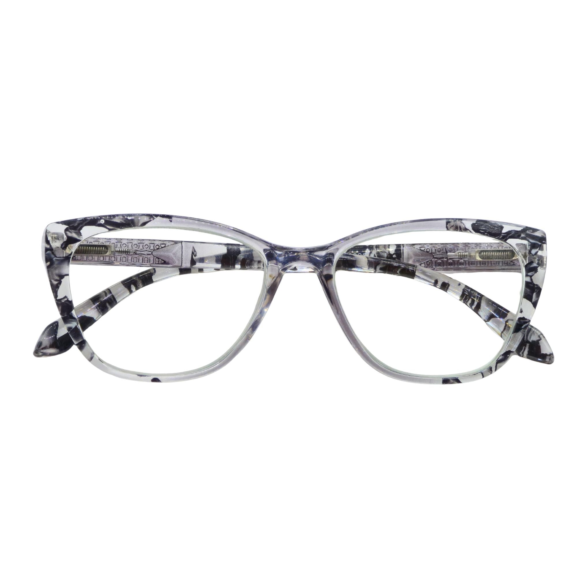 Elara Onyx Marble – Lentes de Lectura Cat-Eye para Mujer con Filtro Azul