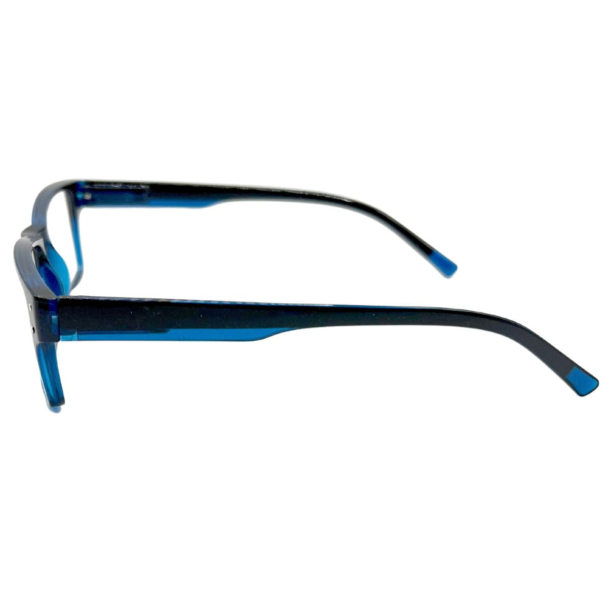 Forge Cobalt – Lentes de Lectura Negro/Azul Rectangular para Hombre