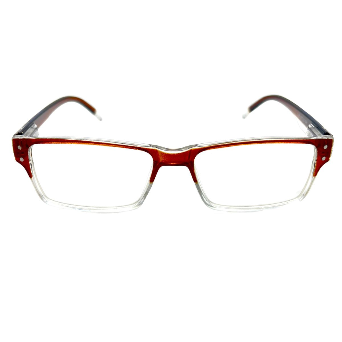 Forge Ember – Lentes de Lectura Café/Transparente Rectangular para Hombre